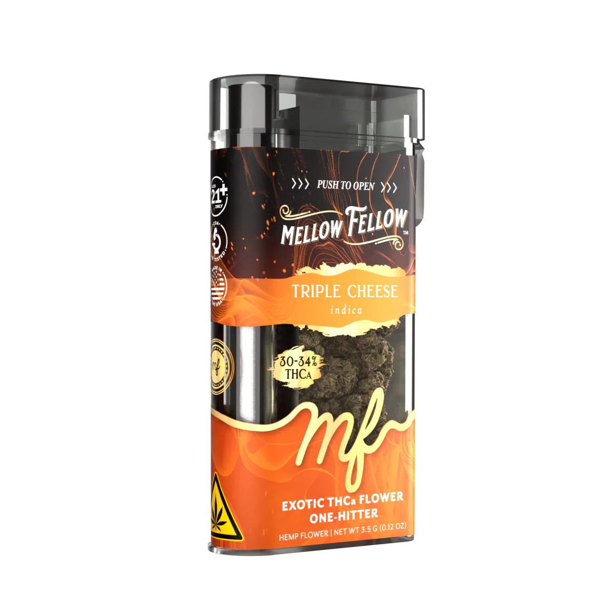 THCa 3.5g Exotic Flower + One Hitter - Triple Cheese (Indica)