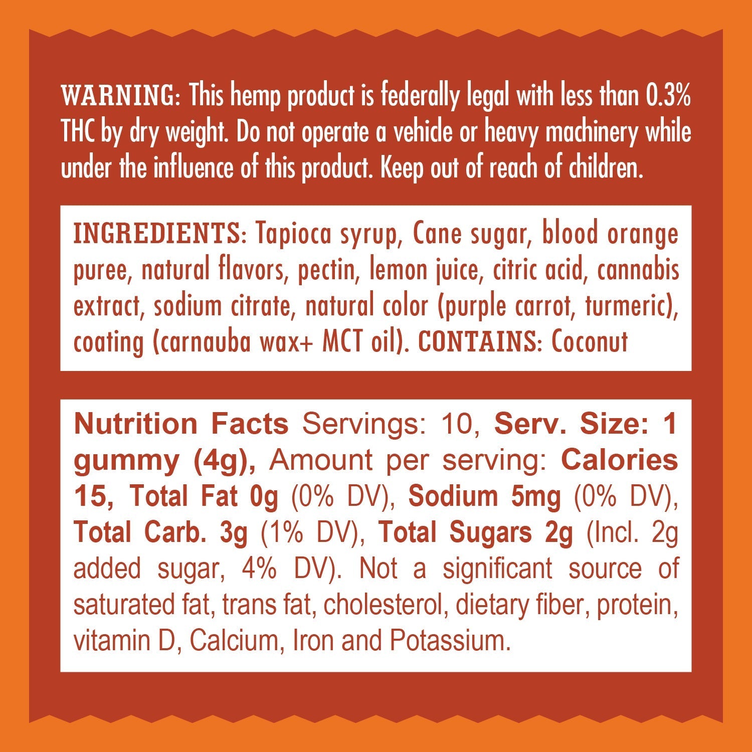 Mr. Moxey's Relax Blood Orange Gummy