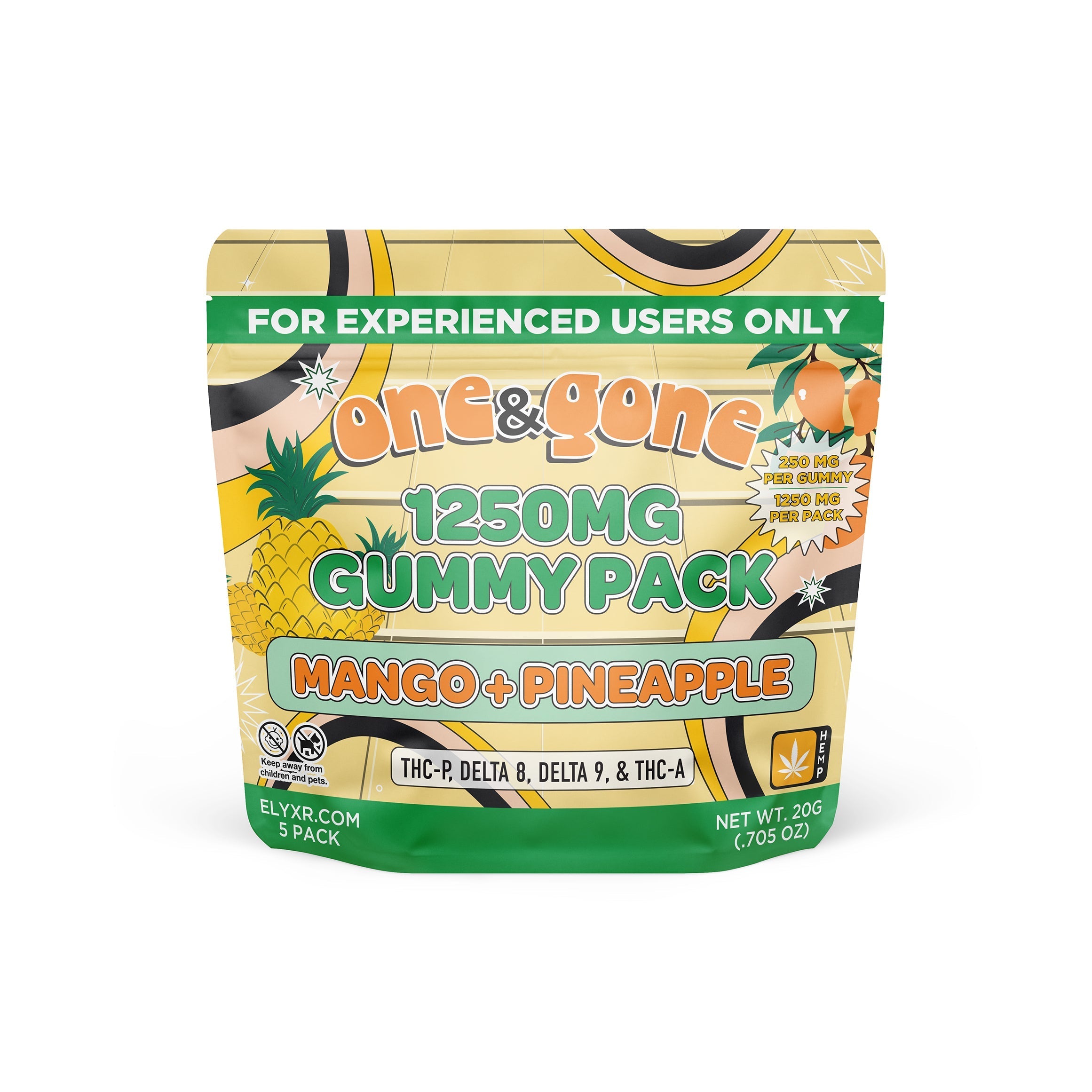 One & Gone Gummies (THC-P, Delta 8, Delta 9, & THC-A) 1250mg Best Price