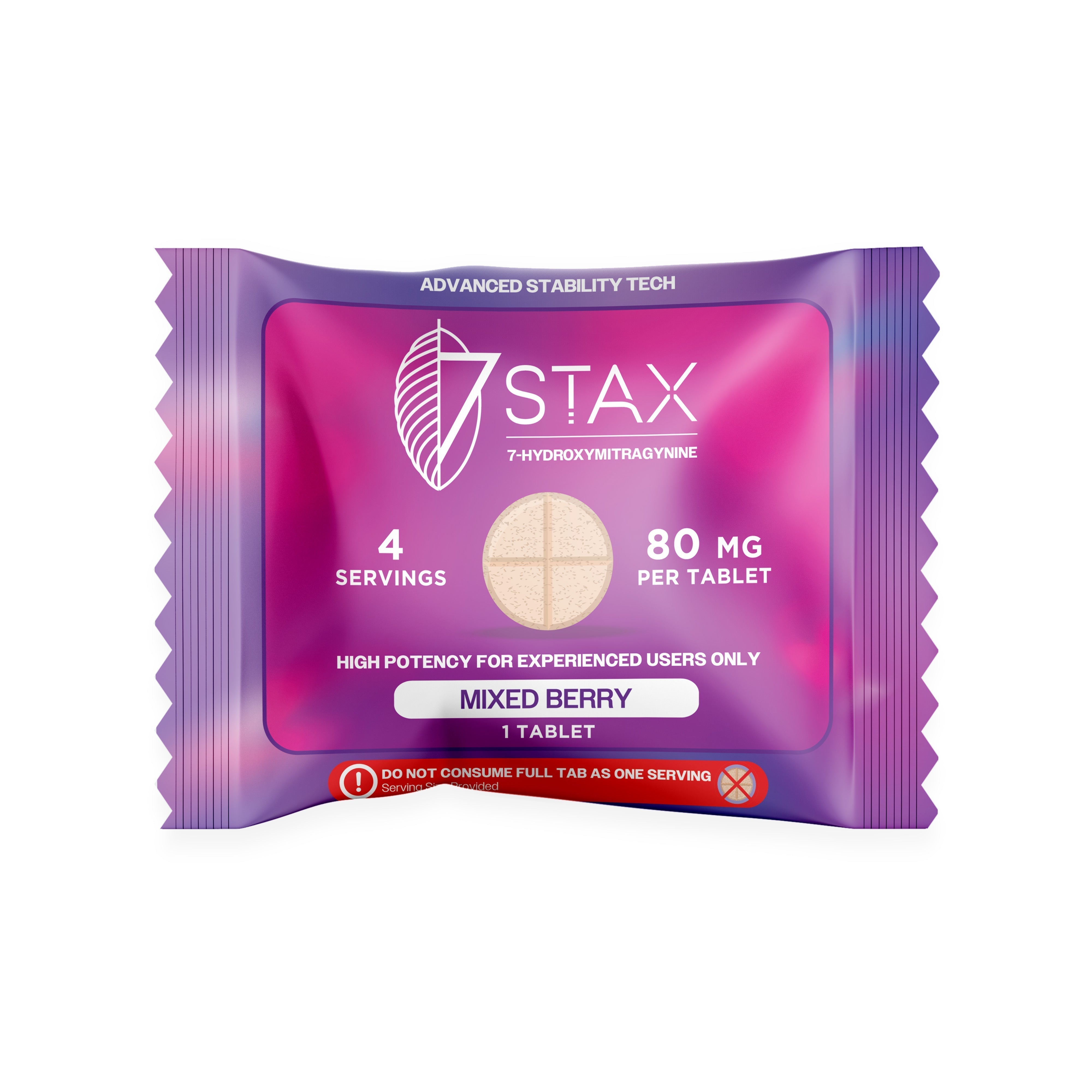 7Stax Premium 7-OH Kratom Alkaloid Tablets (80mg – 1 Count)