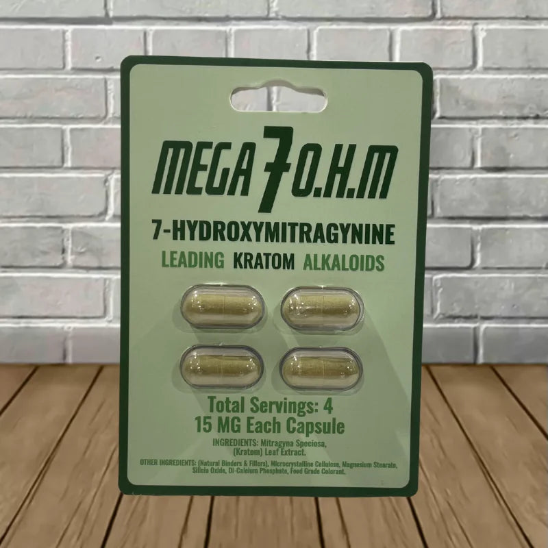 Mega 7 O.H.M 7-Hydroxymitragynine Extract Capsules Full Case (12ct) Best Price