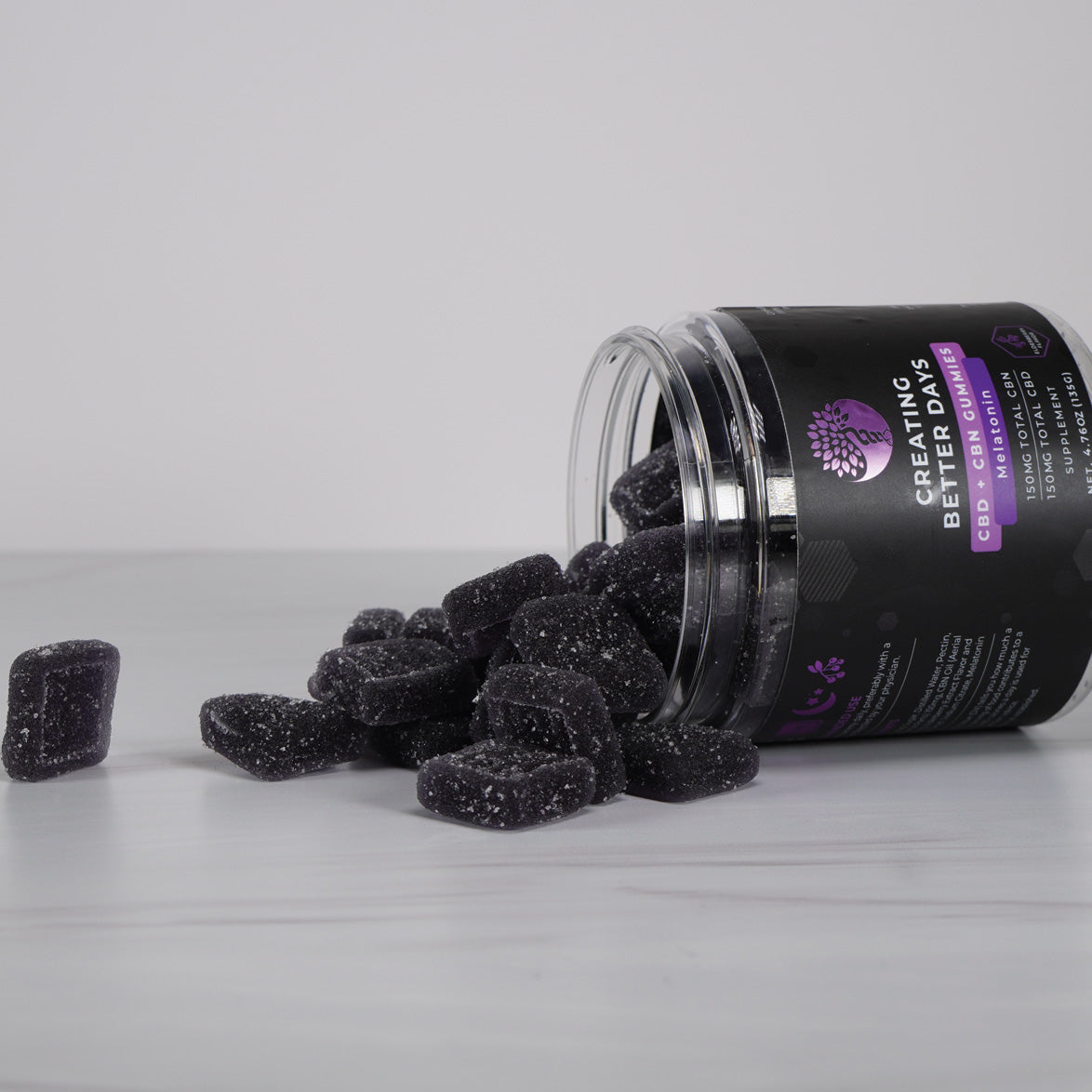 Creating Better Days Elderberry Melatonin CBD + CBN Gummies 300 MG
