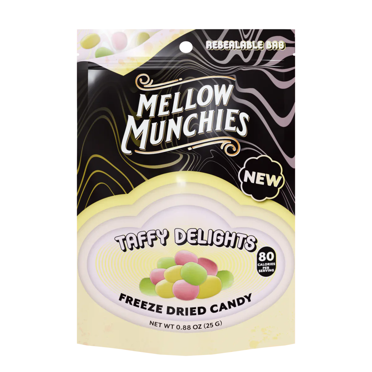Mellow Fellow Taffy Delights Freeze Dried Candy - Snack Size