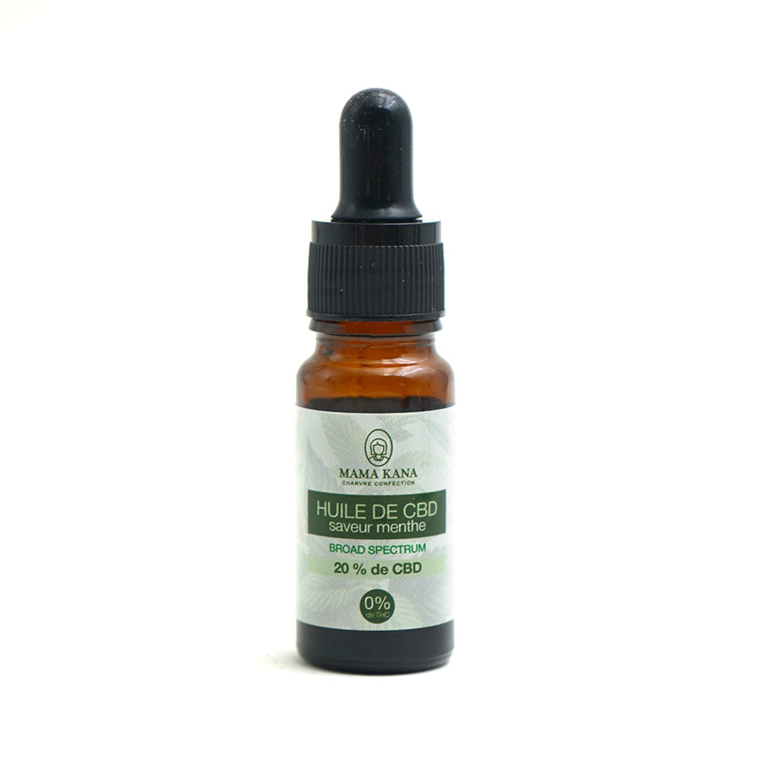 MAMA KANA CBD Huile 20% de CBD Broad Spectrum - Menthe 🌱