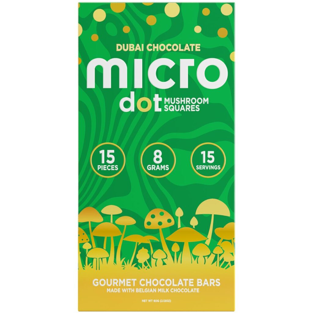 Microdot Mushroom Squares 15ct Best Sales Price - Gummies