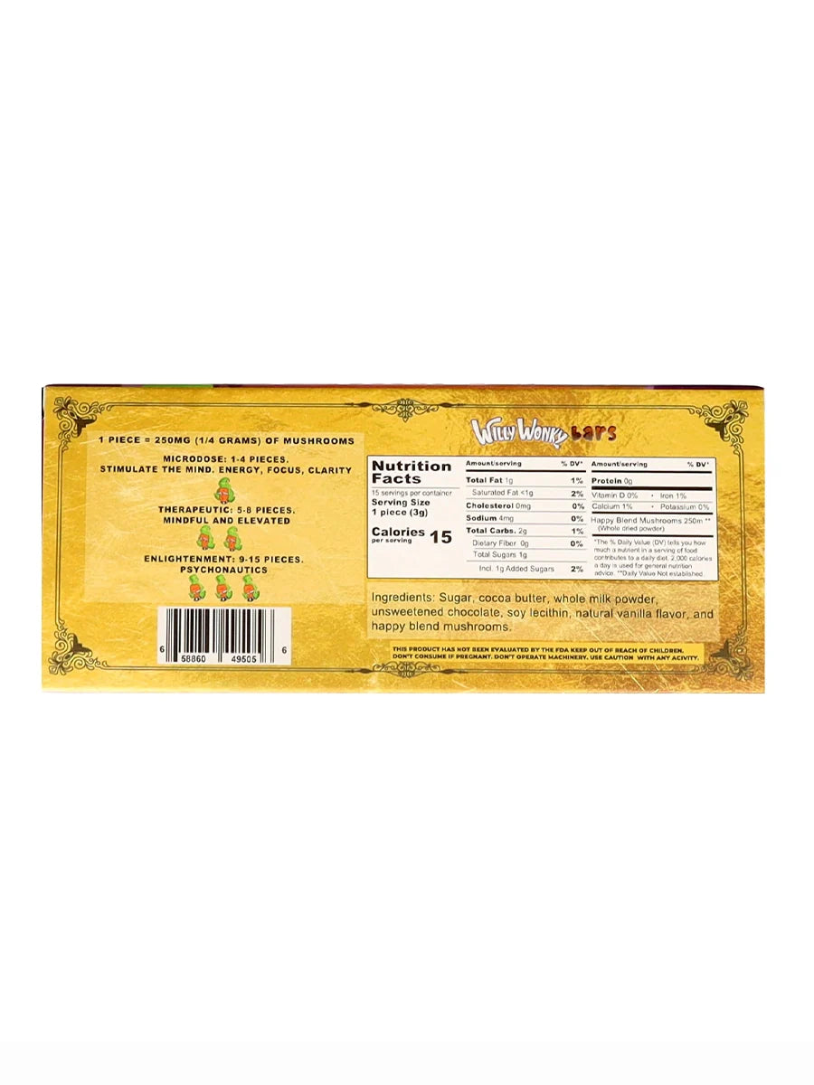 Milk Chocolate Willy Wonky Happy Blend Bars Best Price