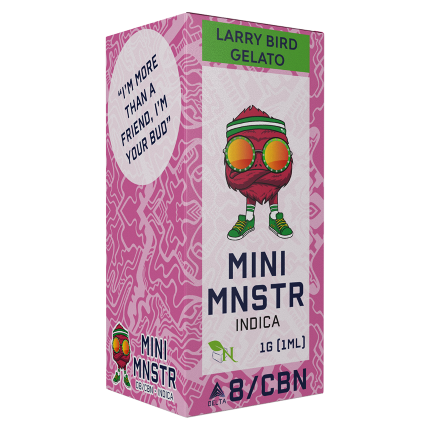 MINI MNSTR DISPOSABLE - LARRY BIRD GELATO - INDICA - DELTA 8 / CBN