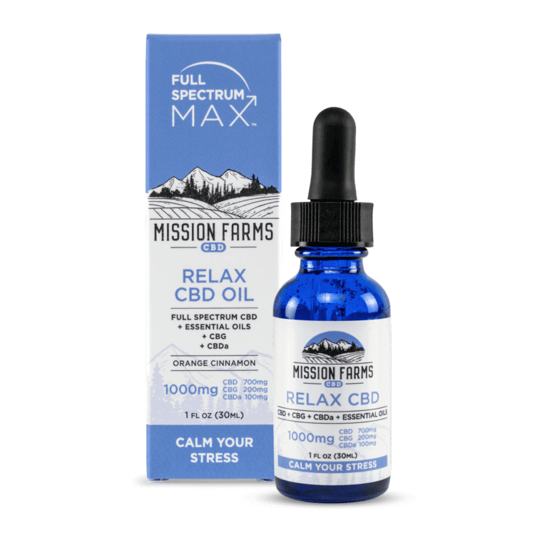 Mission Farms Full Spectrum Max Relax CBD Oil
