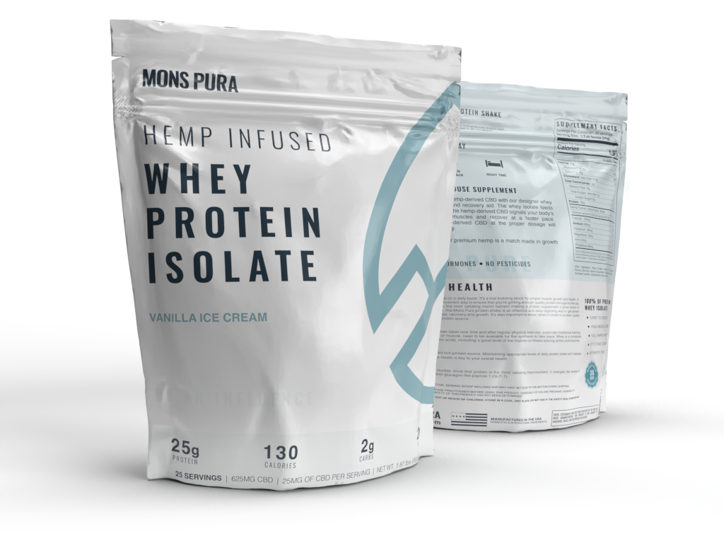 Mons Pura Hemp Infused Protein Powder