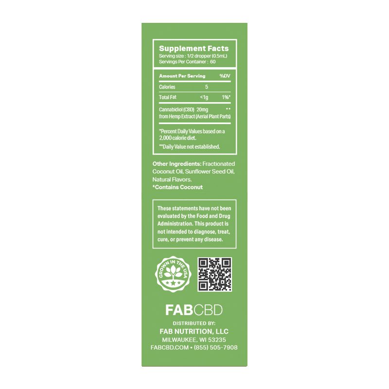 PlusCBD Natural CBD Oil 1200mg - 3 Pack