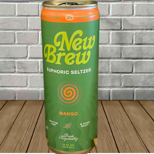 New Brew Kratom + Kava Botanical Seltzer 12fl oz Best Price