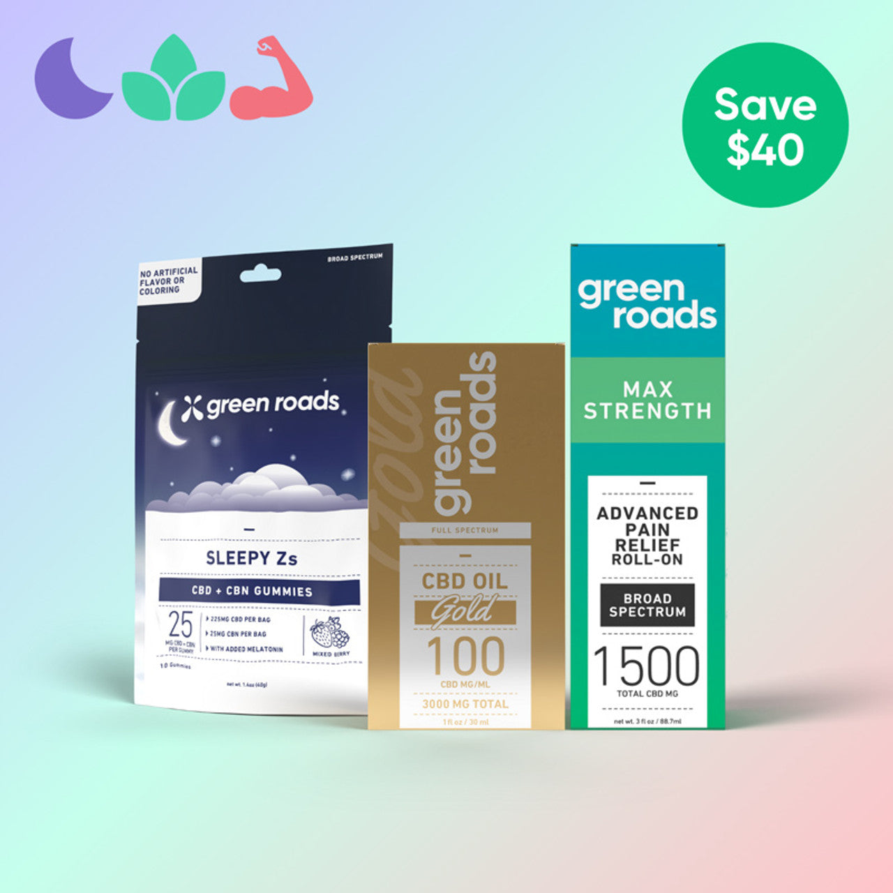 Green Roads Comfort and Recovery Bundle