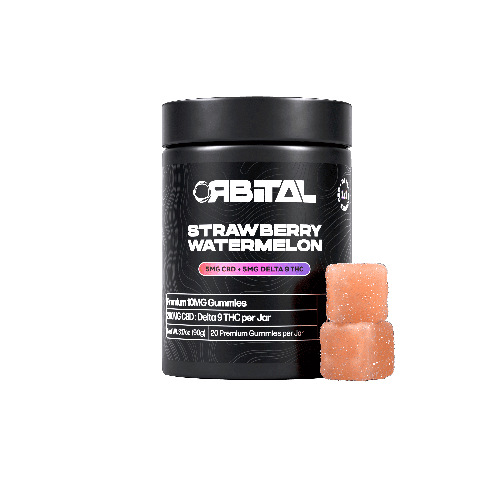 Galaxy Treats Strawberry WatermelonCBD + Delta 9 Gummies Best Price