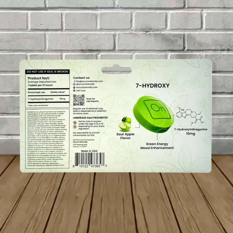 On7 7-Hydroxy Tablets 12ct Blister Pack