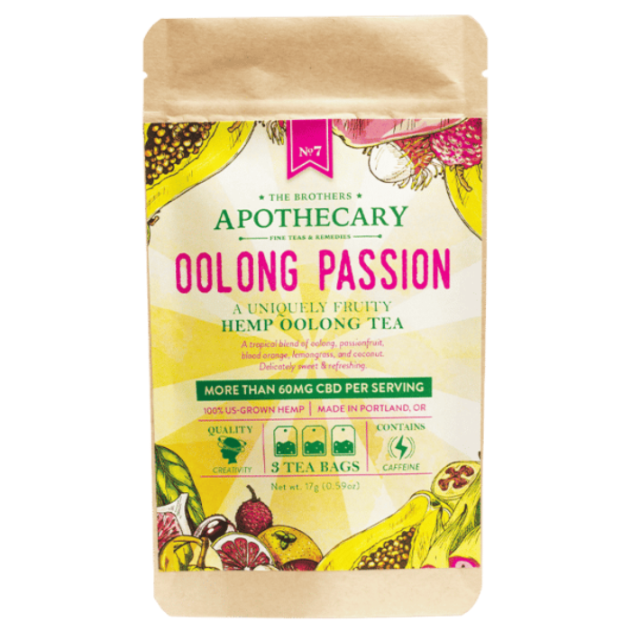 Brothers Apothecary | Oolong Passion CBD Tea | 60mg CBD – 3 Count