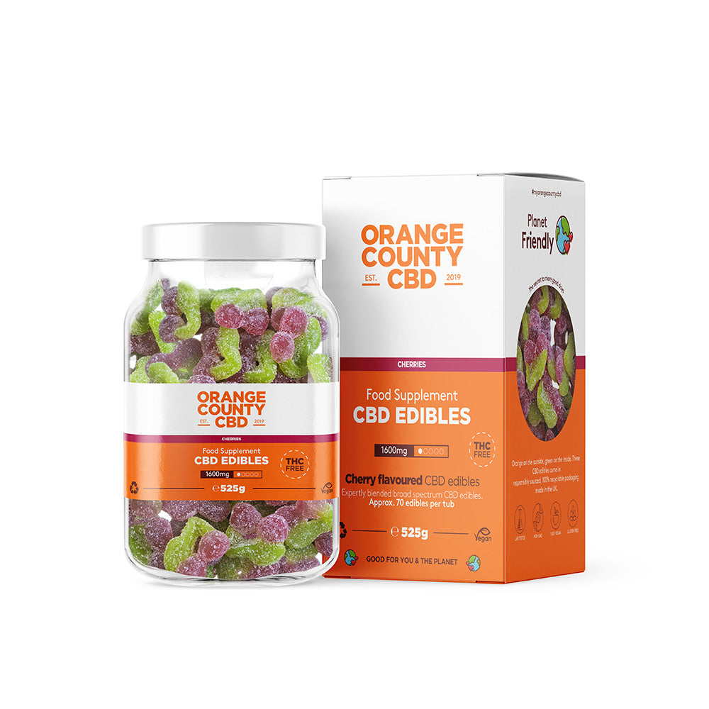 CBD Gummy Cherries (Large Tub)