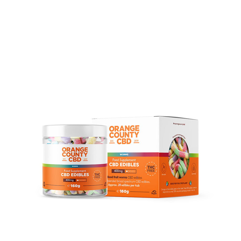 CBD Gummy Worms (Small Tub)