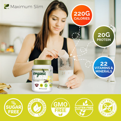 Maximum Slim Organic Fat Burning Meal - Vanilla Bean Best Price