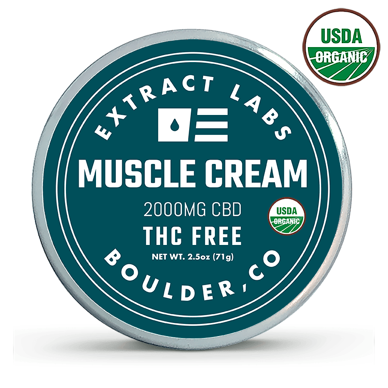 Extract Labs Organic THC Free CBD Muscle Cream