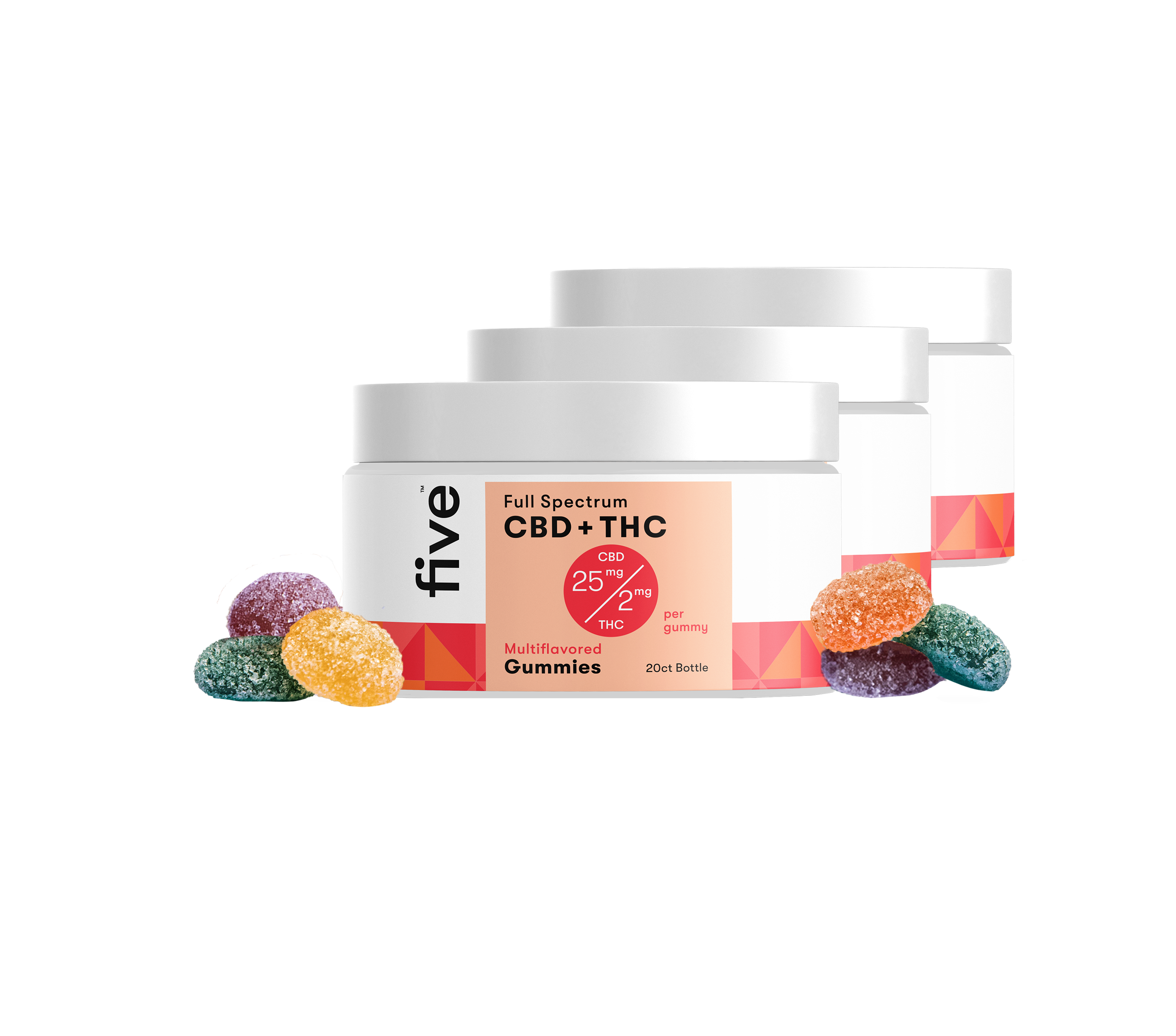 Five CBD Full Spectrum CBD + THC Gummies [Free]
