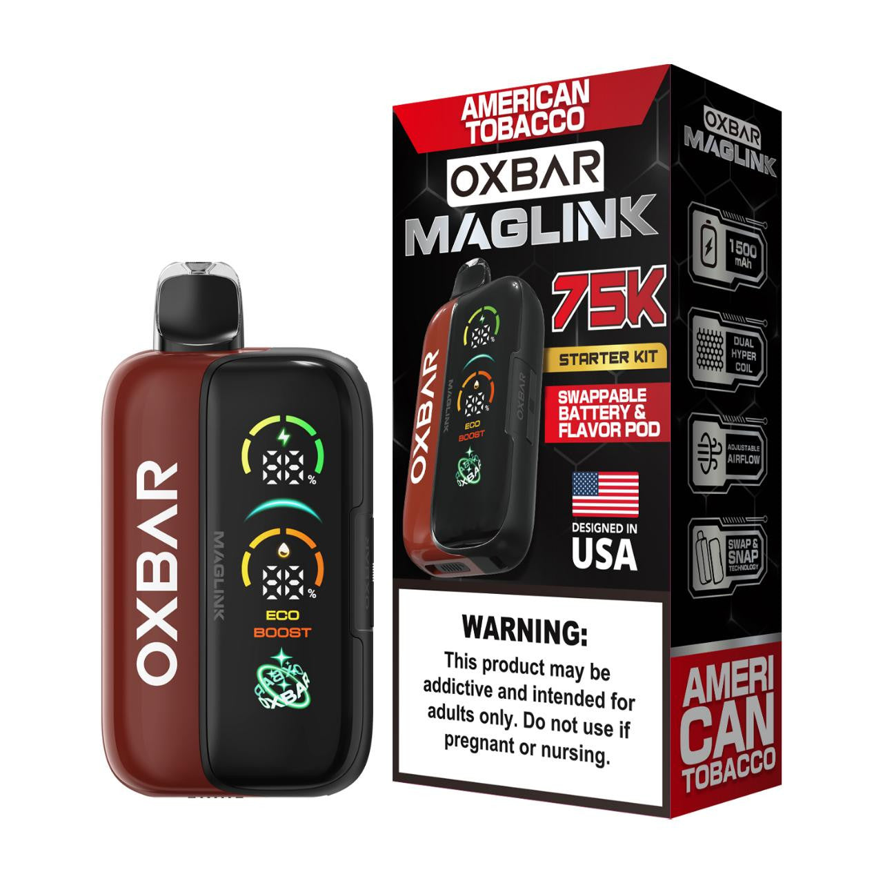 Oxbar Maglink Nixodine Kit Disposable (750000 Puffs)