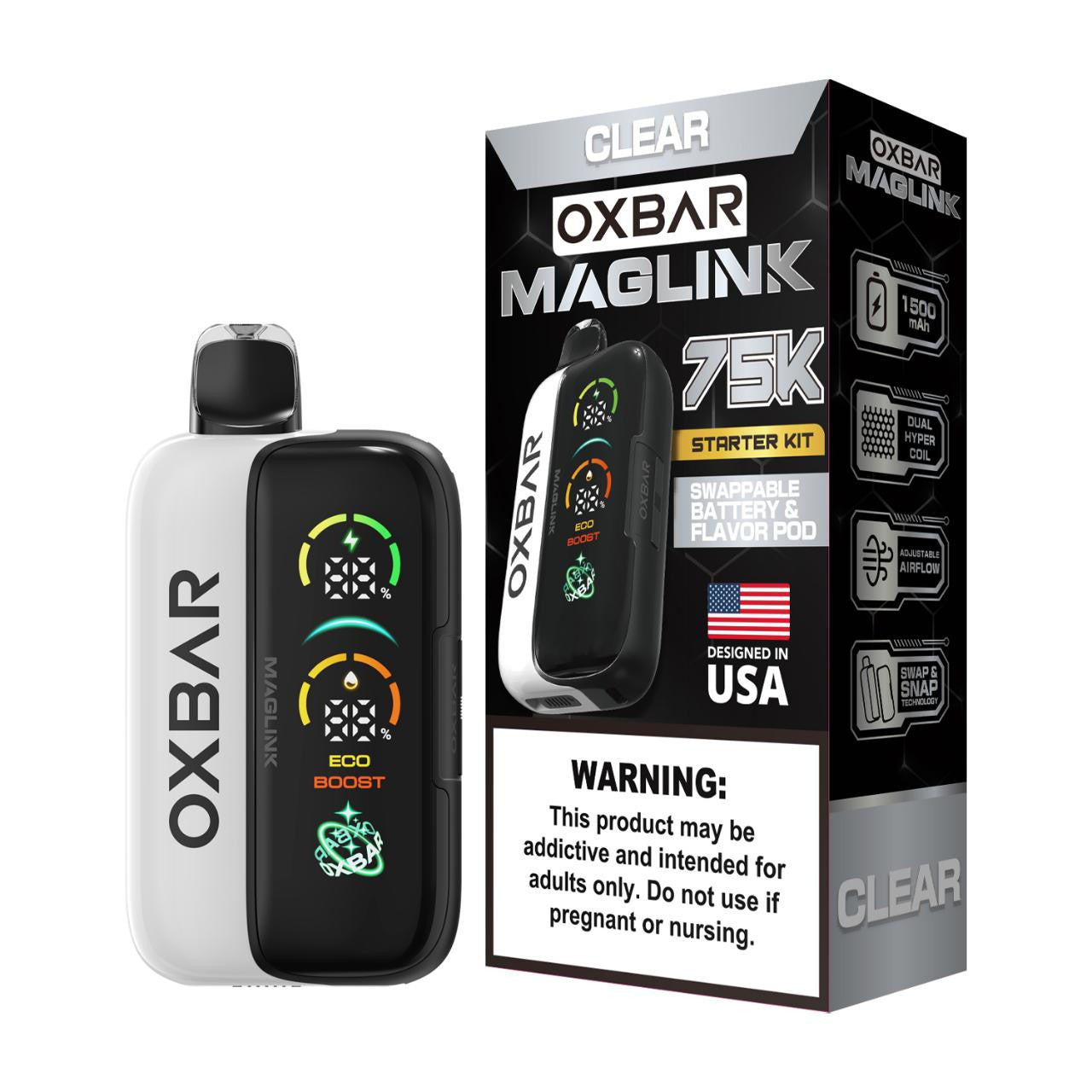 Oxbar Maglink Nixodine Kit Disposable (750000 Puffs)