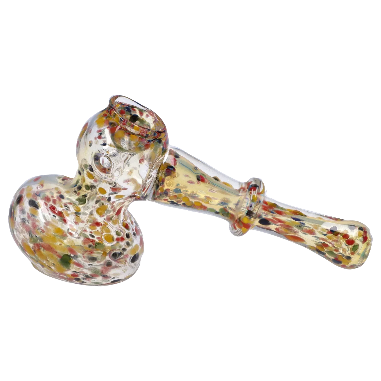 DankStop Rainbow Frit Hammer Bubbler - 5 in.