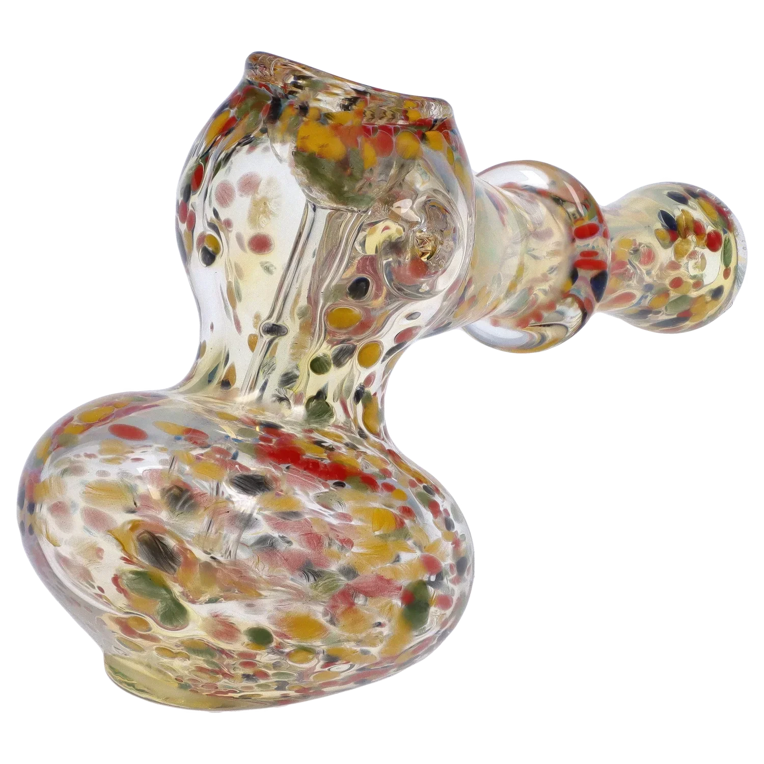 DankStop Rainbow Frit Hammer Bubbler - 5 in.