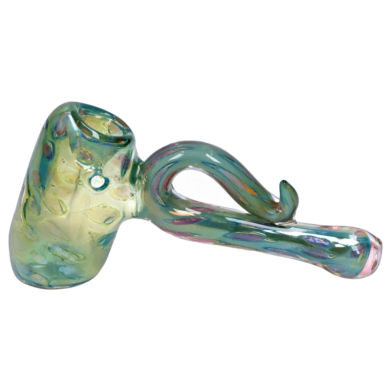 DankStop Gold Fume Bubble Trap Hammer Bubbler - 6 in.