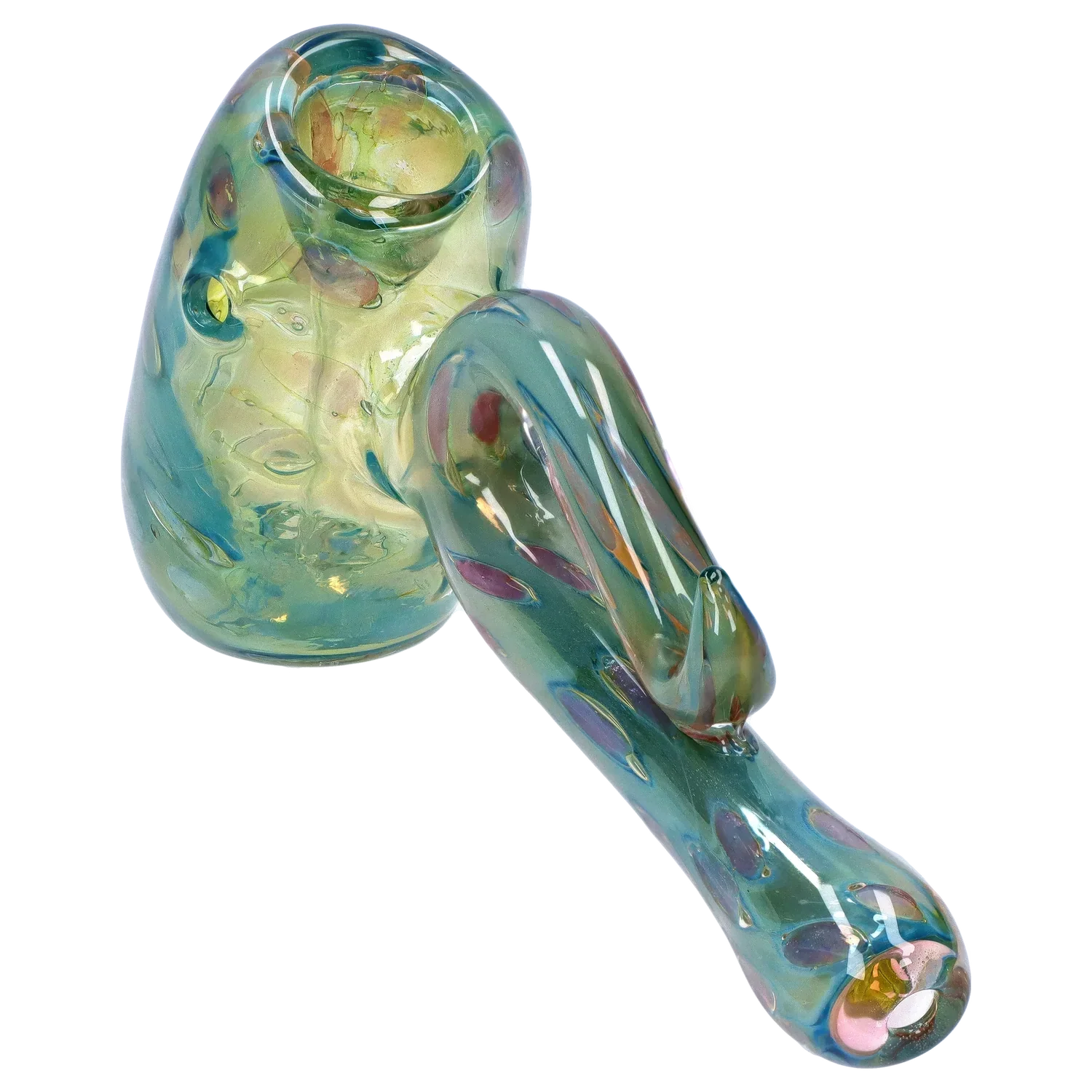 DankStop Gold Fume Bubble Trap Hammer Bubbler - 6 in.