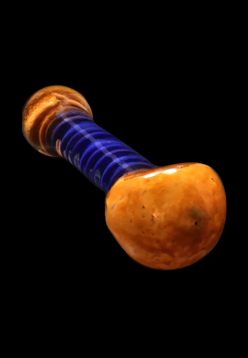 Smoke Cartel Frit Spiral Spoon Pipe - 4.5 in.