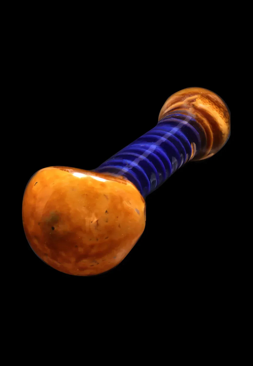 Smoke Cartel Frit Spiral Spoon Pipe - 4.5 in.