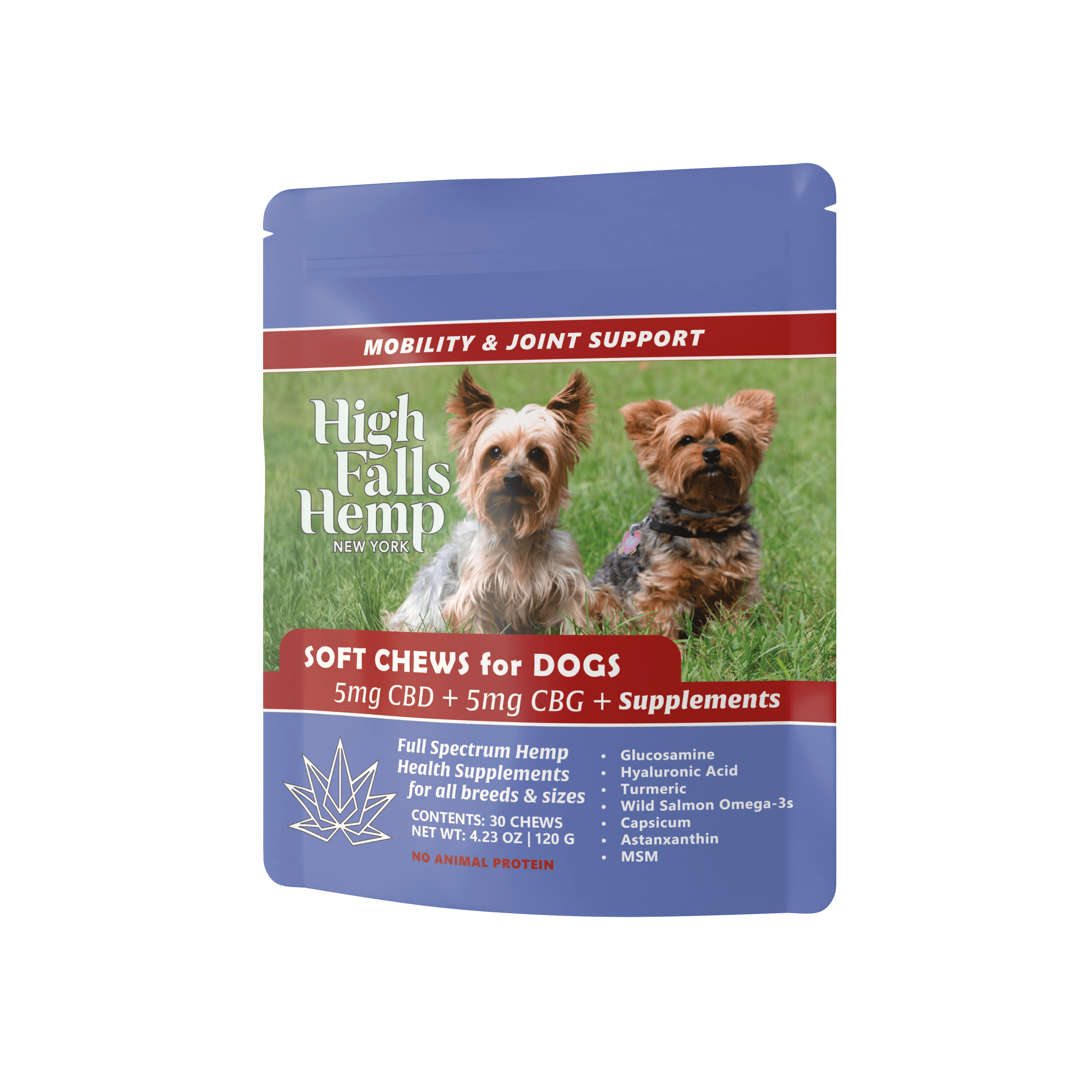 High Falls Hemp CBD/CBG Soft Chews for Dogs