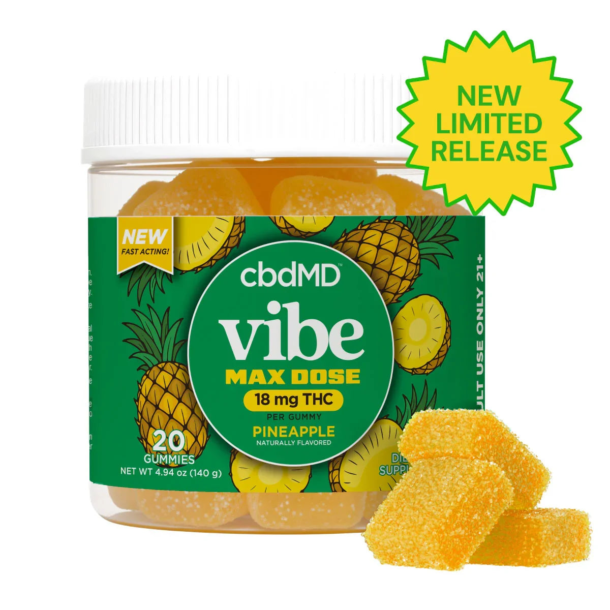 cbdMD Delta 9 THC Max Dose Nano Gummies