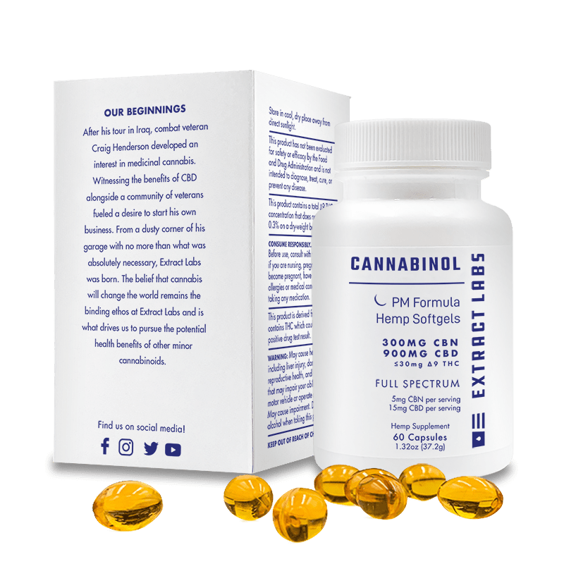 Extract Labs CBN Capsules | PM Formula