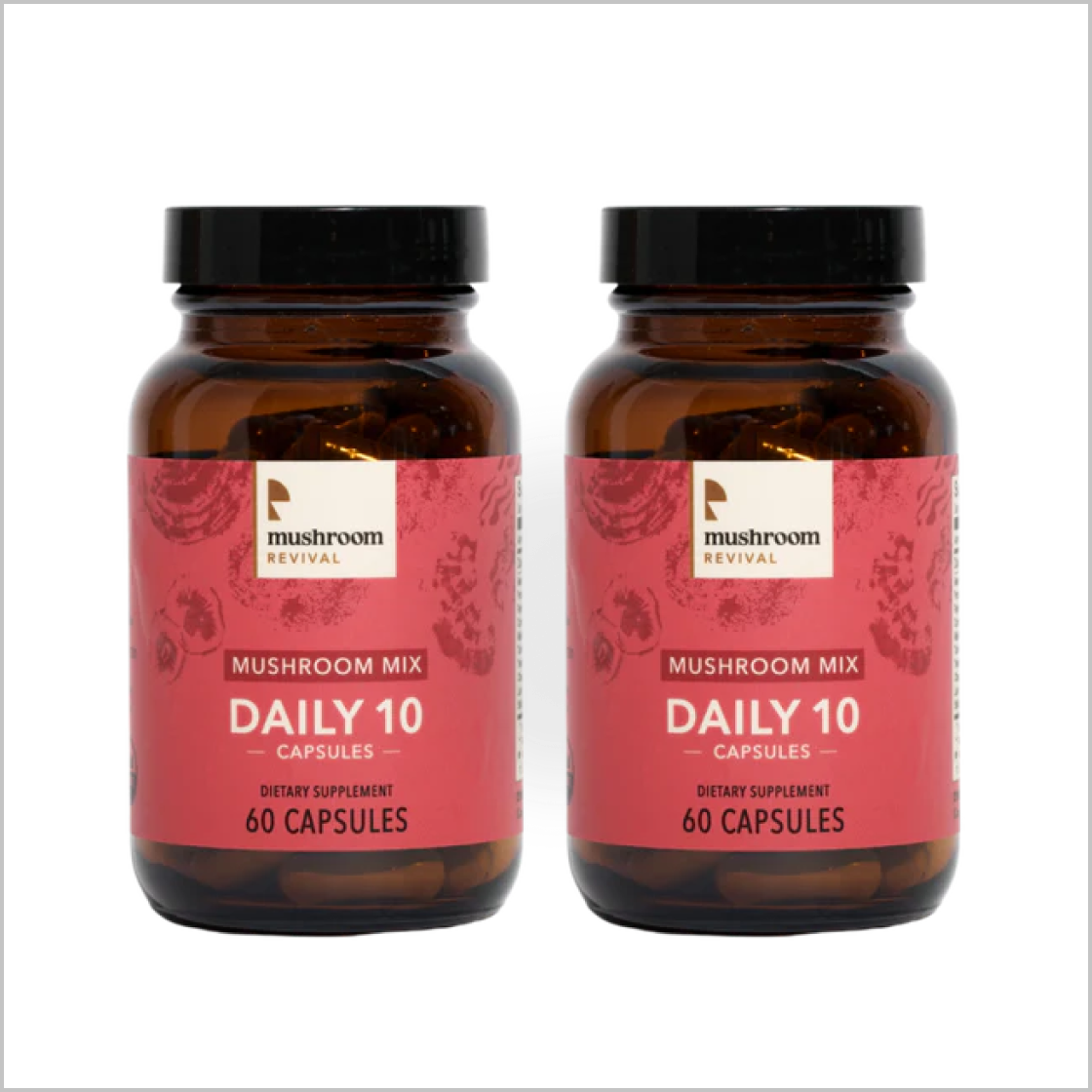 Mushroom Revival Daily 10 Mix Mushroom Capsules