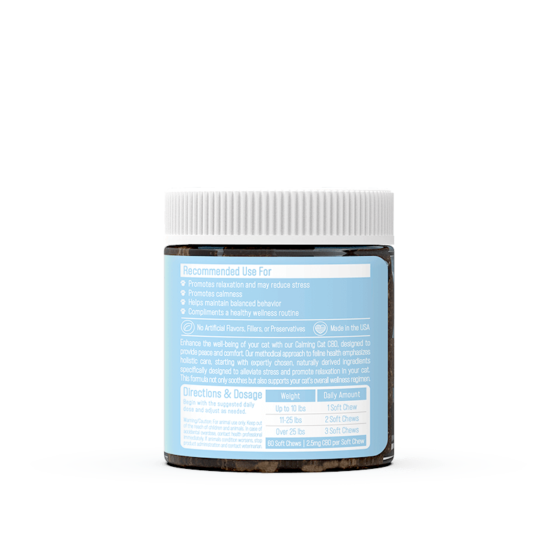 Cat CBD Soft Chews for Stress + Anxiety – 150mg