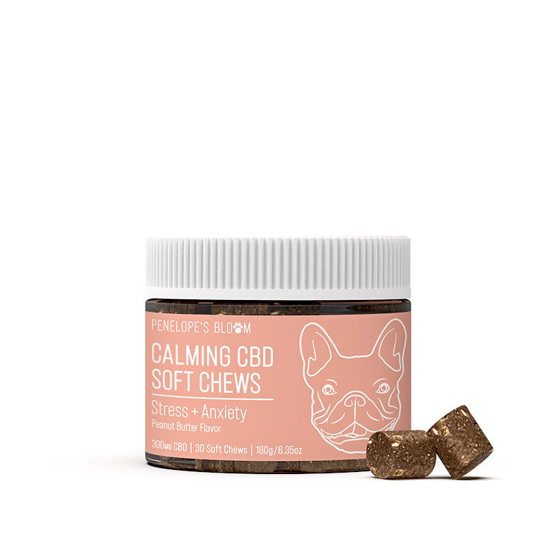 CBD Soft Chews For Stress+Anxiety – Small To Medium Dogs – 300mg