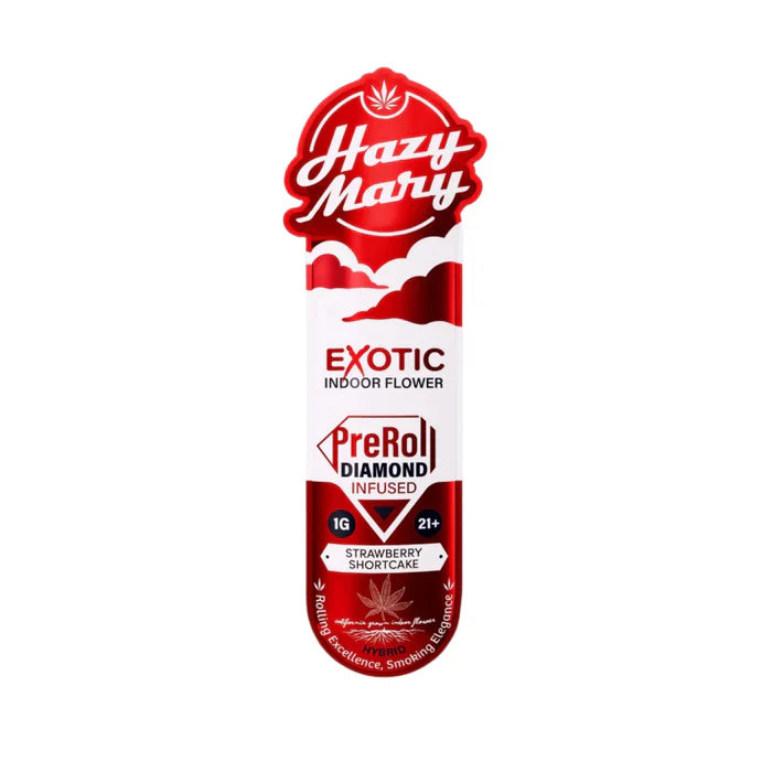 Hazy Mary Exotic Indoor Diamond Infused PreRolls