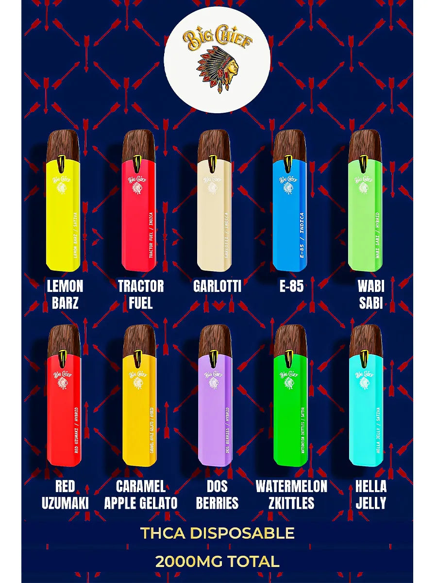 Watermelon Zkittles Hybrid Big Chief Melted Diamond THCA Disposable 2G Best Sales Price - Vape Pens