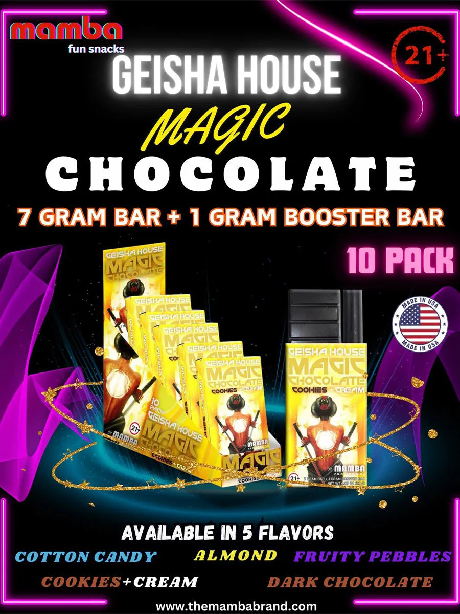 Dark Chocolate Mamba Geisha House Magic Chocolate Bar 82G