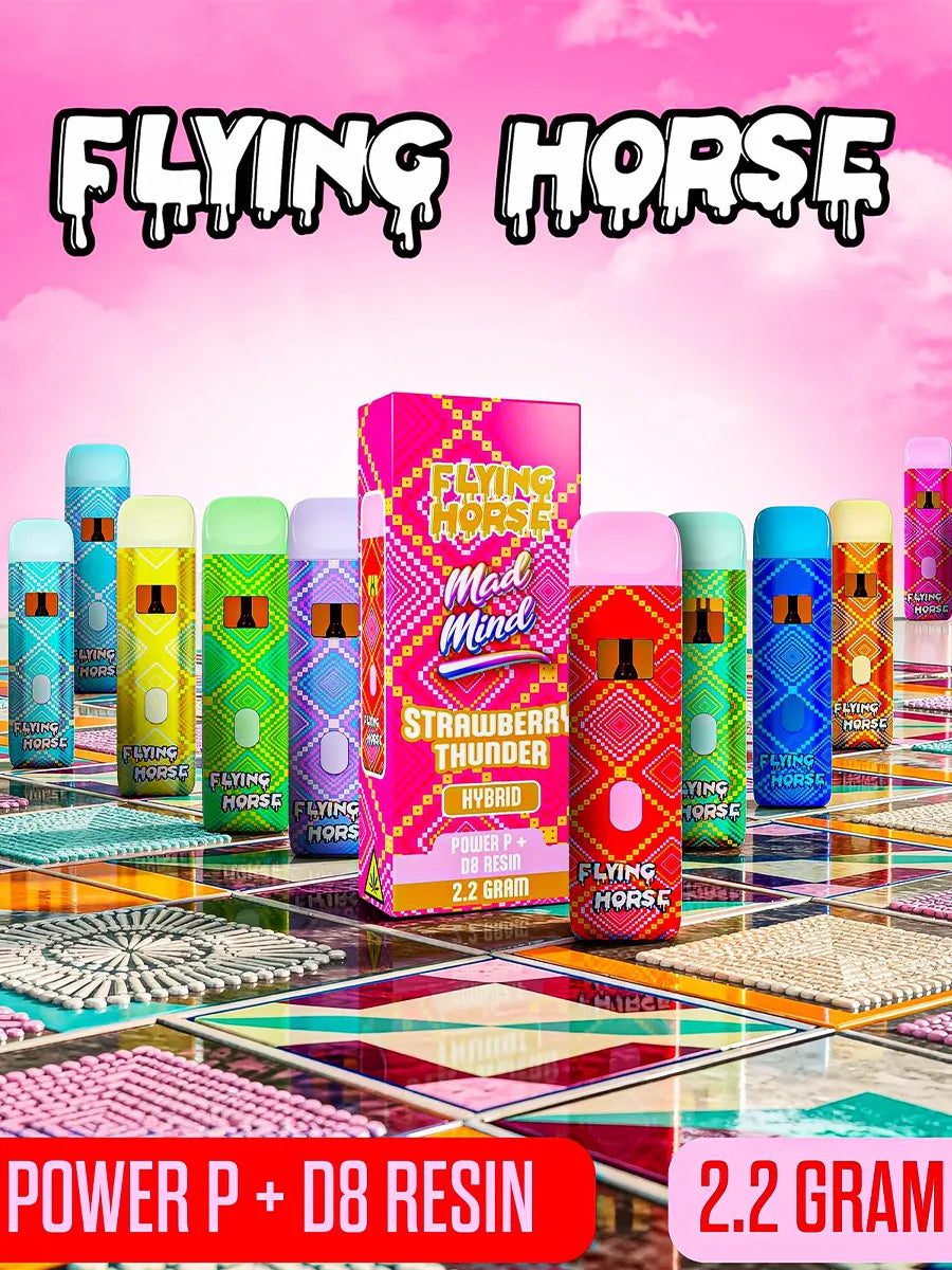 Strawberry Thunder Flying Horse Mad Mind Power P+D8 Resin Disposable 2.2G