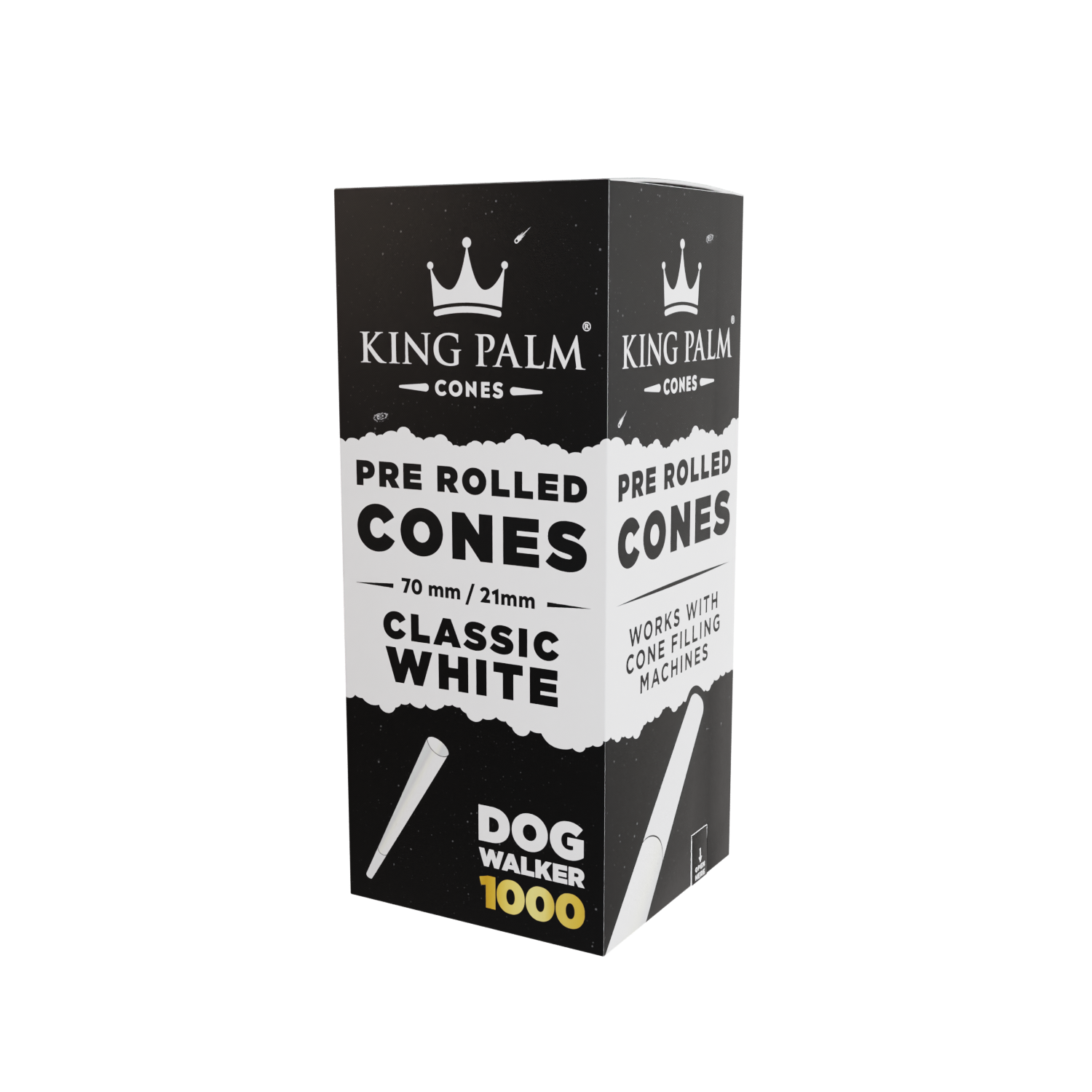 1000 Classic White Paper Cones – Dog Walker King Palm Best Price