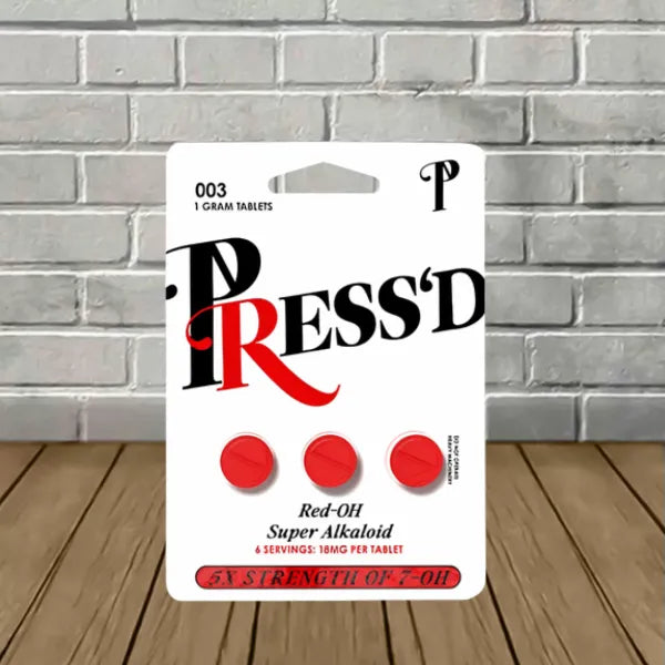 Press’d Red OH Super Alkaloid 5X 7OH Tablets 3ct Best Price