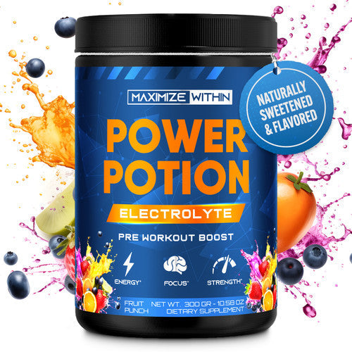 Power Potion Electrolyte Pre-Workout Powder - Maximum Slim | Hydration & Endurance Boost