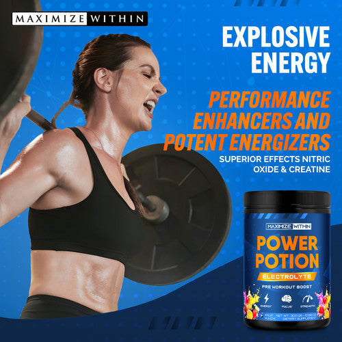 Power Potion Electrolyte Pre-Workout Powder - Maximum Slim | Hydration & Endurance Boost
