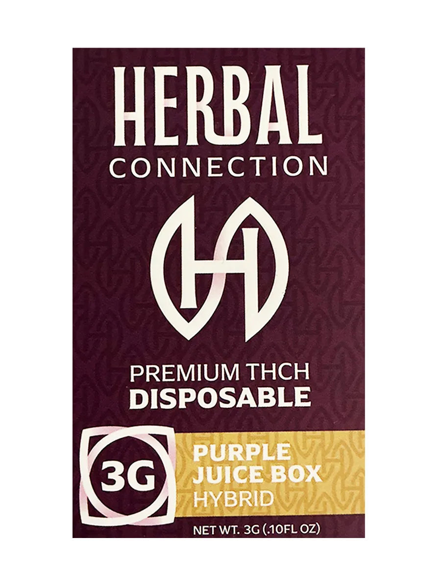 Purple Juice Box Herbal Connection Premium THCH Disposable 3G