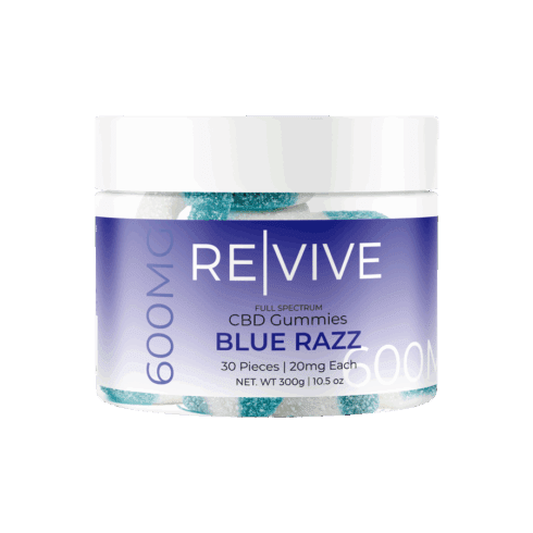 The Hemp Doctor REVIVE | 20mg CBD Blue Razz Ring Gummies