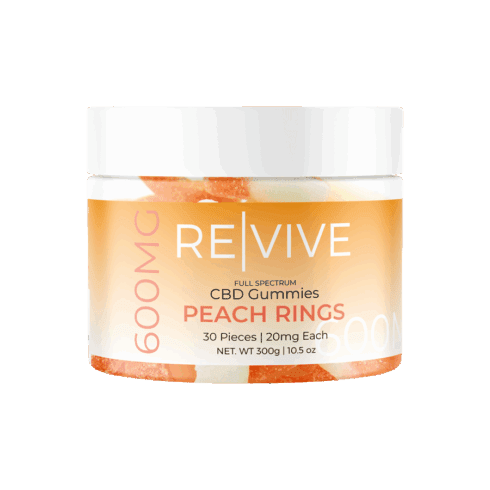 The Hemp Doctor REVIVE | 20mg CBD Peach Ring Gummies