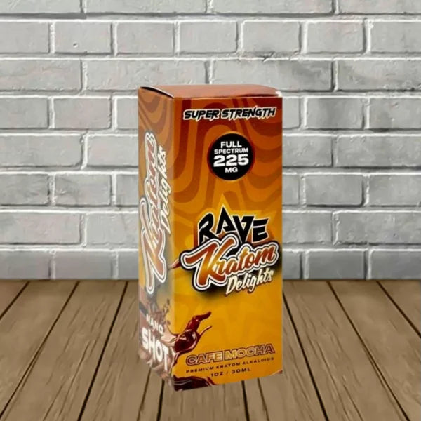 Rave Kratom Delights Super Strength Extract Shots 225mg